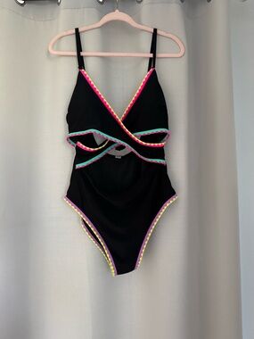 Popvil Solid Color Clam Shell Nylon Sxy One Pieces